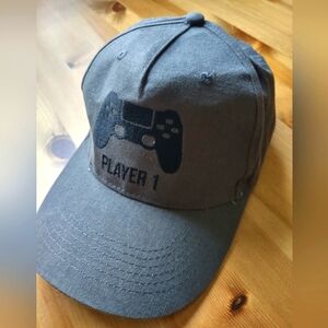 George Player One Snapback Hat with Black Embroidery